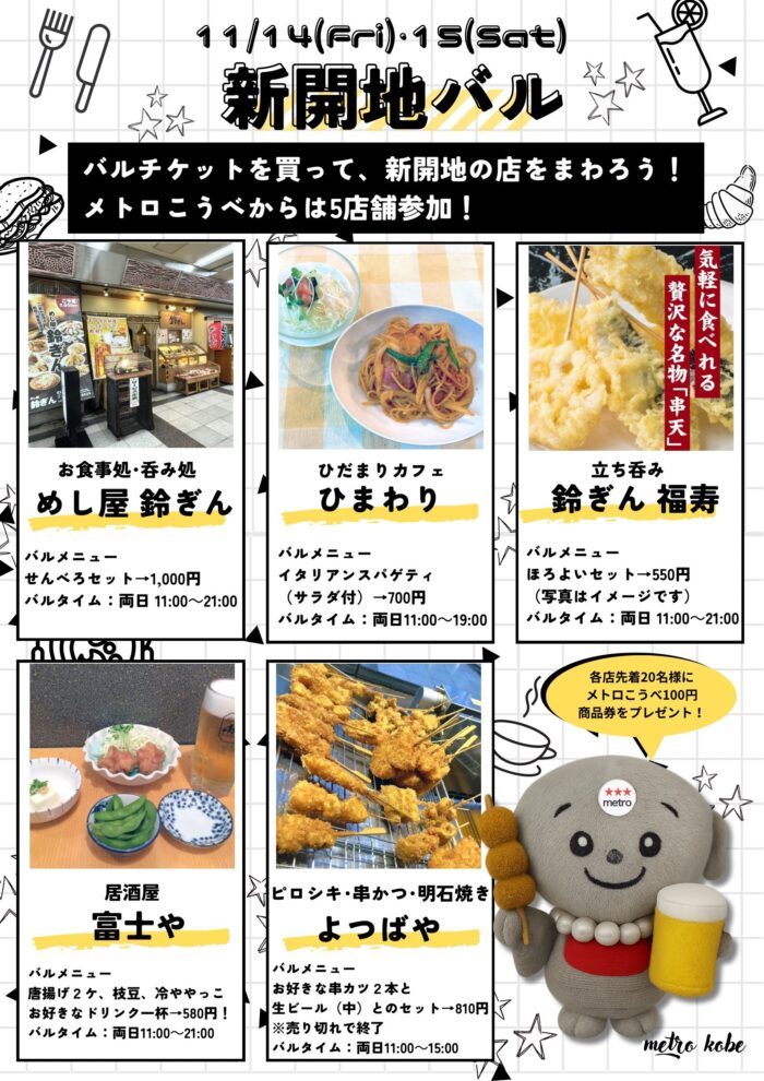 メトロこうべ参加店